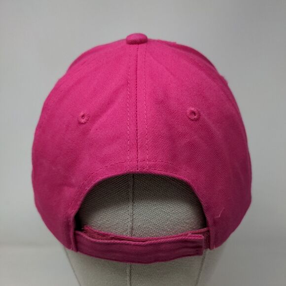 Pugs Bling Strapback Hat Pink One Size Adjustable Outdoor 6 Panel - Picture 6 of 9